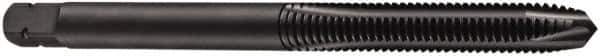 DORMER - 1/2-16 BSF, 3 Flute, Oxide Finish, High Speed Steel Spiral Point Tap - Plug Chamfer, Right Hand Thread, 89mm OAL, 23mm Thread Length, 9mm Shank Diam, Series E539 - Exact Industrial Supply