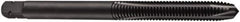 DORMER - 1/2-16 BSF, 3 Flute, Oxide Finish, High Speed Steel Spiral Point Tap - Plug Chamfer, Right Hand Thread, 89mm OAL, 23mm Thread Length, 9mm Shank Diam, Series E539 - Exact Industrial Supply