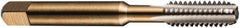 DORMER - 1/8-40 BSW 3 Flute Bright Finish High Speed Steel Straight Flute Machine Tap - Taper, Right Hand Thread, 48mm OAL, 12.5mm Thread Length, Oversize - Exact Industrial Supply