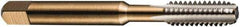DORMER - 1-1/4 - 12 UNF 2B 4 Flute Bright Finish High Speed Steel Straight Flute Machine Tap - Taper, Right Hand Thread, 151mm OAL, 41mm Thread Length, Oversize - USA Tool & Supply