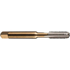 DORMER - 7/16-14 Taper RH 2B Bright High Speed Steel 3-Flute Straight Flute Machine Tap - Exact Industrial Supply
