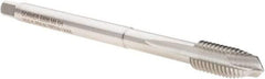 DORMER - M8x1.25 Metric Coarse 3 Flute Bright Finish Cobalt Spiral Point Extension Tap - Plug Chamfer, 97mm OAL, 6H Class of Fit, Series E606 - Exact Industrial Supply