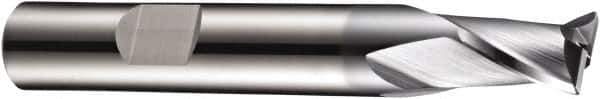 DORMER - 5mm Diam, 6mm LOC, 2 Flute Solid Carbide Keyway End Mill - Spiral Flute, AlCrN Finish, 6mm Shank Diam, 54mm OAL, 30° Helix, Centercutting - USA Tool & Supply