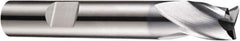 DORMER - 4.5mm Diam, 5mm LOC, 3 Flute Solid Carbide Keyway End Mill - Spiral Flute, AlCrN Finish, 6mm Shank Diam, 54mm OAL, 30° Helix, Centercutting - USA Tool & Supply