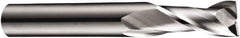 DORMER - 18mm, 32mm LOC, 18mm Shank Diam, 92mm OAL, 2 Flute, Solid Carbide Square End Mill - Single End, Bright Finish, Spiral Flute, 30° Helix, Centercutting, Right Hand Cut, Right Hand Flute, Series S902 - USA Tool & Supply