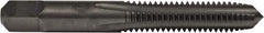 Union Butterfield - 3/8-16 UNC 3B 4 Flute Oxide Finish High Speed Steel Straight Flute Standard Hand Tap - Plug, Right Hand Thread, 2-15/16" OAL, 1-1/4" Thread Length, H3 Limit, Oversize - Exact Industrial Supply