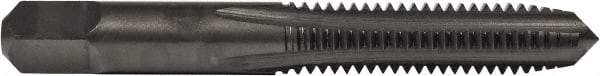 Union Butterfield - 5/16-18 UNC 3B 4 Flute Oxide Finish High Speed Steel Straight Flute Standard Hand Tap - Plug, Right Hand Thread, 2-23/32" OAL, 1-1/8" Thread Length, H3 Limit, Oversize - Exact Industrial Supply