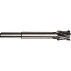 Union Butterfield - 1/2" Diam, 1/4" Shank, Diam, 4 Flutes, Straight Shank, Interchangeable Pilot Counterbore - USA Tool & Supply