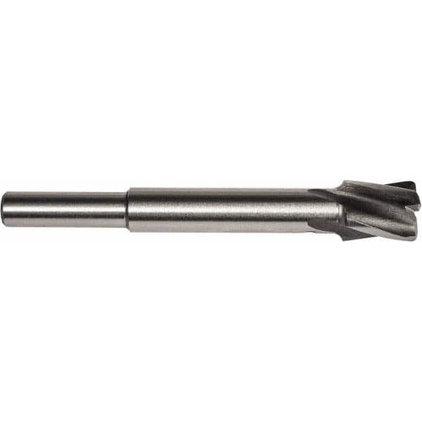 Union Butterfield - 1/4" Shank, Diam, 4 Flutes, Straight Shank, Interchangeable Pilot Counterbore - USA Tool & Supply