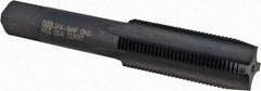 Union Butterfield - 3/4-16 UNF 3B 4 Flute Oxide Finish High Speed Steel Straight Flute Standard Hand Tap - Plug, Right Hand Thread, 4-1/4" OAL, 2" Thread Length, H3 Limit, Oversize - USA Tool & Supply
