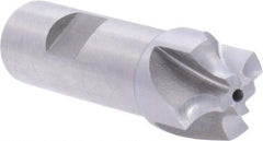 Union Butterfield - 3/16" Radius, 7/8" Mill Diam, 4 Flute High Speed Steel Corner Rounding End Mill - Single End, Uncoated, 3/8" Tip Diam, 3-1/8" OAL, 3/4" Shank Diam - USA Tool & Supply