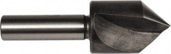 Union Butterfield - 1-1/2" Head Diam, 1/2" Shank Diam, 1 Flute 90° High Speed Steel Countersink - Bright Finish, 3-7/8" OAL, Single End, Straight Shank, Right Hand Cut - USA Tool & Supply