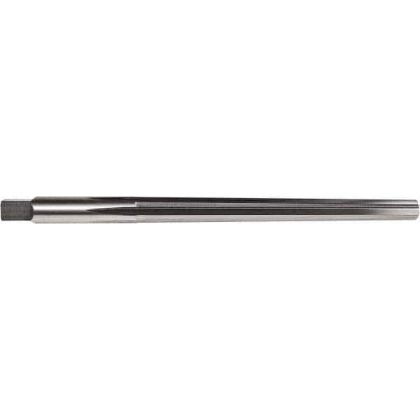 Union Butterfield - #10 Pin, 0.7216" Diam, 0.5799" Small End, 5/8" Diam Straight Shank, 6-13/16" Flute, Taper Pin Reamer - USA Tool & Supply