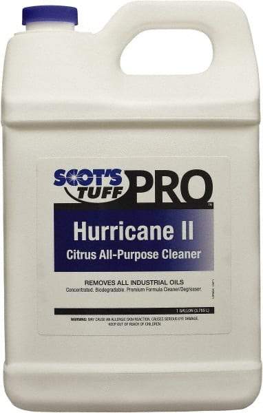 Scot's Tuff - 1 Gal Bottle Oil Removal - Liquid, Biodegradable Cleaner & Degreaser, Citrus - USA Tool & Supply