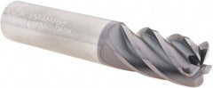 M.A. Ford - 3/4", 5 Flute, Single End, Solid Carbide, 1/8" Corner Radius End Mill - 4" OAL, 38° Helix, Right Hand Flute, 1-1/2" LOC, Right Hand Cut - USA Tool & Supply