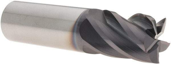 M.A. Ford - 1", 1-1/2" LOC, 1" Shank Diam, 4" OAL, 5 Flute, Solid Carbide Square End Mill - Single End, ALtima Finish, 38° Helix, Centercutting, Right Hand Cut, Right Hand Flute, Series 178 - USA Tool & Supply