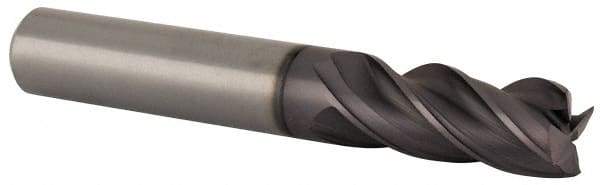 M.A. Ford - 7/16", 1" LOC, 7/16" Shank Diam, 2-3/4" OAL, 4 Flute, Solid Carbide Square End Mill - Single End, ALtima Finish, 35/38° Helix, Centercutting, Right Hand Cut, Right Hand Flute, Series 177 - USA Tool & Supply