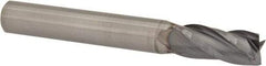 M.A. Ford - 1/4", 1/2" LOC, 1/4" Shank Diam, 2" OAL, 4 Flute, Solid Carbide Square End Mill - Single End, TiCN Finish, 30° Helix, Centercutting, Right Hand Cut, Right Hand Flute, Series 163 - USA Tool & Supply