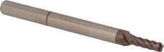 M.A. Ford - 5/32", 4 Flute, Single End, Solid Carbide, 0.02" Corner Radius End Mill - 3" OAL, 45° Helix, Right Hand Flute, 15/32" LOC, Right Hand Cut - USA Tool & Supply