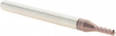 M.A. Ford - 1/8", 4 Flute, Single End, Solid Carbide, 0.02" Corner Radius End Mill - 3" OAL, 45° Helix, Right Hand Flute, 3/8" LOC, Right Hand Cut - USA Tool & Supply