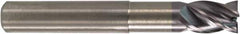 M.A. Ford - 10mm, 24mm LOC, 16mm Shank Diam, 98mm OAL, 4 Flute, Solid Carbide Square End Mill - Single End, ALtima Finish, 35/38° Helix, Centercutting, Right Hand Cut, Right Hand Flute, Series 177S - USA Tool & Supply