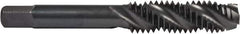 Union Butterfield - 7/16-14 UNC 3 Flute 2B/3B Bottoming Spiral Flute Tap - High Speed Steel, Oxide Finish, 3-5/32" OAL, Right Hand Flute, Right Hand Thread, H3, Series 1591 - Exact Industrial Supply