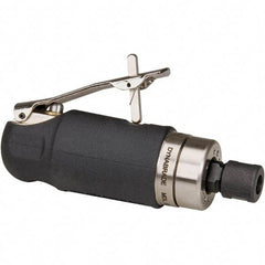 Dynabrade - 1/4" Collet, Straight Handle, Air Straight Die Grinder - 24,000 RPM, Front Exhaust, 30 CFM, 0.5 hp, 90 psi, 1/4" Inlet - USA Tool & Supply