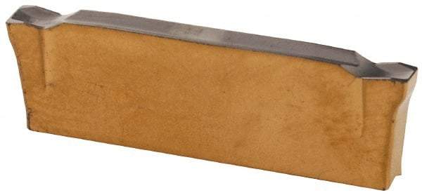 Iscar - DGR2202 C IC808 Grade, 0.0866" Cutting Width, Carbide Cutoff Insert - 6° Right Hand Lead Angle, 0.008" Cnr Rad, TiAlN Coated, Double End - USA Tool & Supply