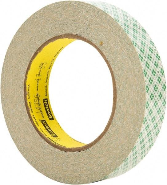 3M - 36 Yd Rubber Adhesive Double Sided Tape - 5 mil Thick, Paper Liner - USA Tool & Supply