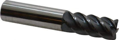 Accupro - 3/4", 5 Flute, Single End, Solid Carbide, 0.06" Corner Radius End Mill - 4" OAL, 45° Helix, Right Hand Flute, 1-5/8" LOC, Right Hand Cut - USA Tool & Supply