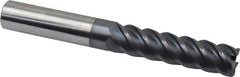 Accupro - 5/8", 5 Flute, Single End, Solid Carbide, 0.06" Corner Radius End Mill - 5" OAL, 45° Helix, Right Hand Flute, 2-1/2" LOC, Right Hand Cut - USA Tool & Supply