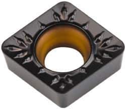 Kennametal - CCMT32.53 MP Grade KCP25 Carbide Turning Insert - TiCN/Al2O3 Finish, 80° Diamond, 3/8" Inscr Circle, 5/32" Thick, 3/64" Corner Radius - USA Tool & Supply