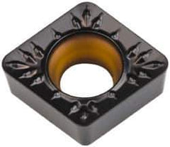 Kennametal - CCMT32.53 MP Grade KCP25 Carbide Turning Insert - TiCN/Al2O3 Finish, 80° Diamond, 3/8" Inscr Circle, 5/32" Thick, 3/64" Corner Radius - USA Tool & Supply