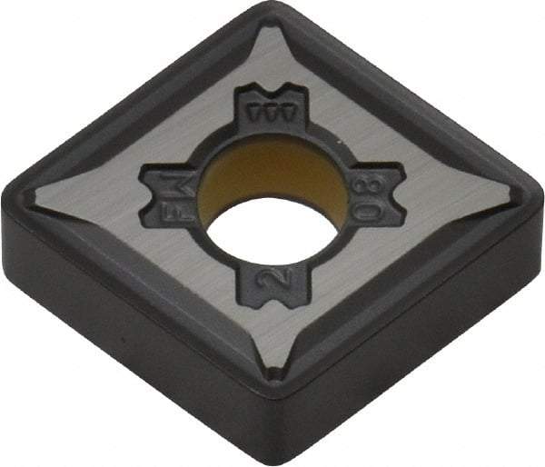 Kennametal - CNMG432 FW Grade KCP10 Carbide Turning Insert - TiCN/Al2O3 Finish, 80° Diamond, 1/2" Inscr Circle, 3/16" Thick, 1/32" Corner Radius - USA Tool & Supply
