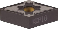 Kennametal - DNMG442 FW Grade KCP05 Carbide Turning Insert - TiCN/Al2O3 Finish, 55° Diamond, 1/2" Inscr Circle, 1/4" Thick, 1/32" Corner Radius - USA Tool & Supply