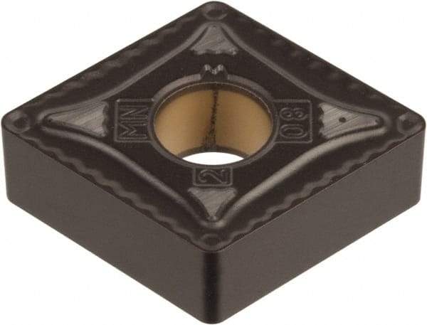 Kennametal - CNMG432 MN Grade KCP40 Carbide Turning Insert - TiN/TiCN/Al2O3 Finish, 80° Diamond, 1/2" Inscr Circle, 3/16" Thick, 1/32" Corner Radius - USA Tool & Supply