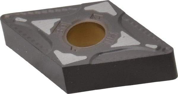 Kennametal - DNMG432 MN Grade KCP40 Carbide Turning Insert - TiN/TiCN/Al2O3 Finish, 55° Diamond, 1/2" Inscr Circle, 3/16" Thick, 1/32" Corner Radius - USA Tool & Supply