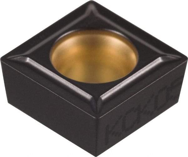 Kennametal - SCMT32.51 LF Grade KCK20 Carbide Turning Insert - TiCN/Al2O3 Finish, 90° Square, 3/8" Inscr Circle, 5/32" Thick, 1/64" Corner Radius - USA Tool & Supply