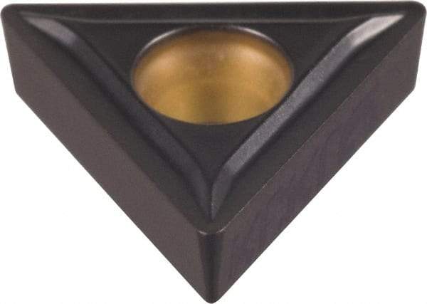 Kennametal - TCMT32.52 LF Grade KCM25 Carbide Turning Insert - TiCN/Al2O3 Finish, 60° Triangle, 3/8" Inscr Circle, 5/32" Thick, 1/32" Corner Radius - USA Tool & Supply