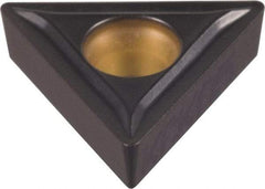 Kennametal - TCMT32.52 LF Grade KCM25 Carbide Turning Insert - TiCN/Al2O3 Finish, 60° Triangle, 3/8" Inscr Circle, 5/32" Thick, 1/32" Corner Radius - USA Tool & Supply