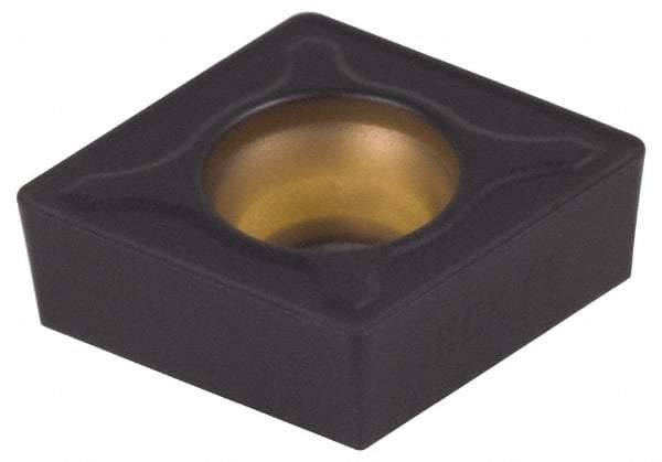 Kennametal - CCMT32.53 MF Grade KCP10 Carbide Turning Insert - TiCN/Al2O3 Finish, 80° Diamond, 3/8" Inscr Circle, 5/32" Thick, 3/64" Corner Radius - USA Tool & Supply