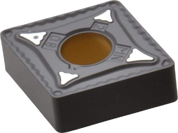 Kennametal - CNMG432 MN Grade KCP10 Carbide Turning Insert - TiCN/Al2O3 Finish, 80° Diamond, 1/2" Inscr Circle, 3/16" Thick, 1/32" Corner Radius - USA Tool & Supply