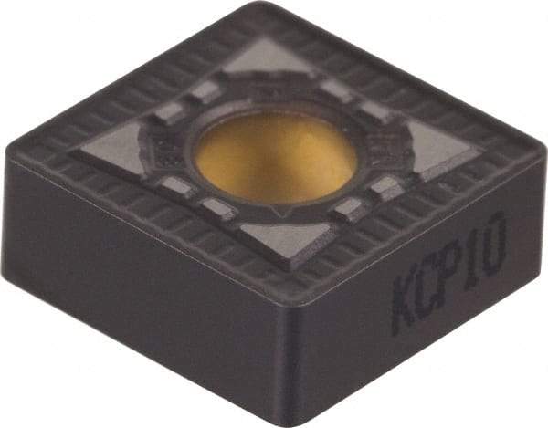 Kennametal - SNMG644 RN Grade KCP25 Carbide Turning Insert - TiCN/Al2O3 Finish, 90° Square, 3/4" Inscr Circle, 1/4" Thick, 1/16" Corner Radius - USA Tool & Supply