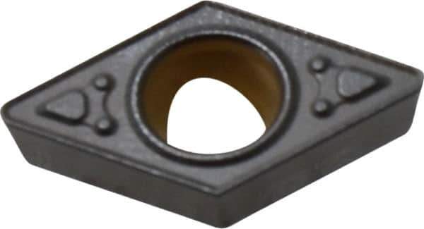Kennametal - DPMT32.52 MF Grade KCP25 Carbide Turning Insert - TiCN/Al2O3 Finish, 55° Diamond, 3/8" Inscr Circle, 5/32" Thick, 1/32" Corner Radius - USA Tool & Supply