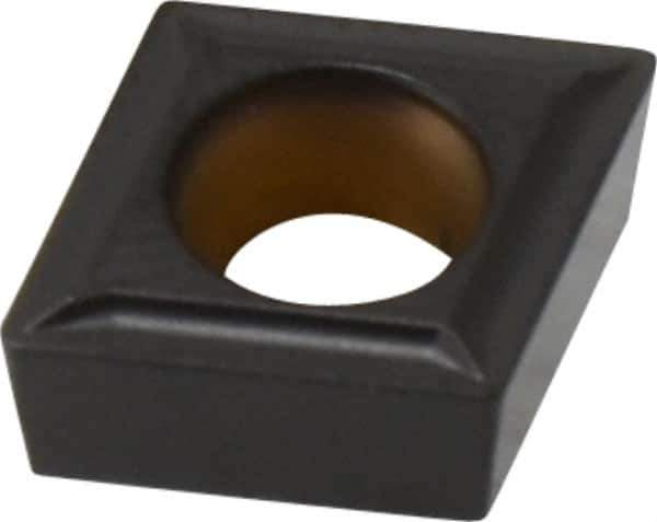 Kennametal - CCMT32.51 LF Grade KCP25 Carbide Turning Insert - TiCN/Al2O3 Finish, 80° Diamond, 3/8" Inscr Circle, 5/32" Thick, 1/64" Corner Radius - USA Tool & Supply