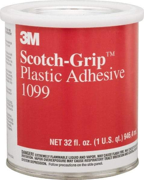 3M - 32 Fluid Ounce Container, Tan, Can Synthetic Rubber Construction Adhesive - Series 1099 - USA Tool & Supply