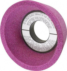 Grier Abrasives - 4" Diam, 1-1/4" Hole Size, 2-1/8" Overall Thickness, 46 Grit, Type 11 Tool & Cutter Grinding Wheel - Coarse Grade, Aluminum Oxide, K Hardness, Vitrified Bond, 6,207 RPM - USA Tool & Supply