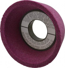 Grier Abrasives - 4" Diam, 1-1/4" Hole Size, 2-1/8" Overall Thickness, 60 Grit, Type 11 Tool & Cutter Grinding Wheel - Medium Grade, Aluminum Oxide, J Hardness, Vitrified Bond, 6,207 RPM - USA Tool & Supply