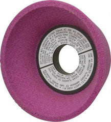 Grier Abrasives - 5" Diam, 1-1/4" Hole Size, 2-3/16" Overall Thickness, 60 Grit, Type 11 Tool & Cutter Grinding Wheel - Medium Grade, Aluminum Oxide, J Hardness, Vitrified Bond, 4,966 RPM - USA Tool & Supply