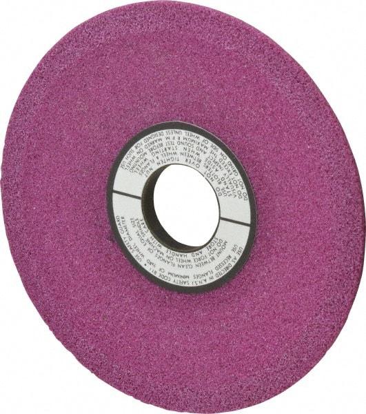 Grier Abrasives - 6" Diam, 1-1/4" Hole Size, 1/2" Overall Thickness, 46 Grit, Type 12 Tool & Cutter Grinding Wheel - Coarse Grade, Aluminum Oxide, J Hardness, Vitrified Bond, 4,138 RPM - USA Tool & Supply